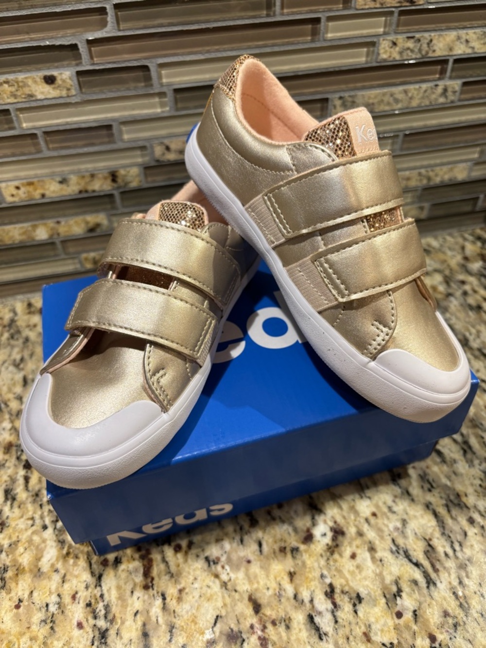 Little Girl’s Gold Keds